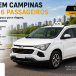 Taxi 7 lugares, 6 passageiros, premium taxi campinas